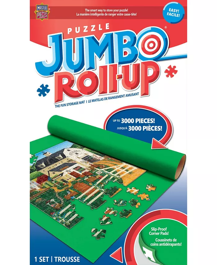MasterPieces Puzzles Puzzle Roll Up - Jumbo - 3000 Piece Puzzle  - Roll and Stow - Mycitystee