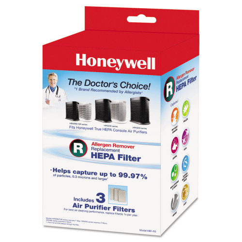 Honeywell Allergen Remover Replacement HEPA Filters， 6.75 x 10.3， 3/Pack (HRFR3) - Mycitystee