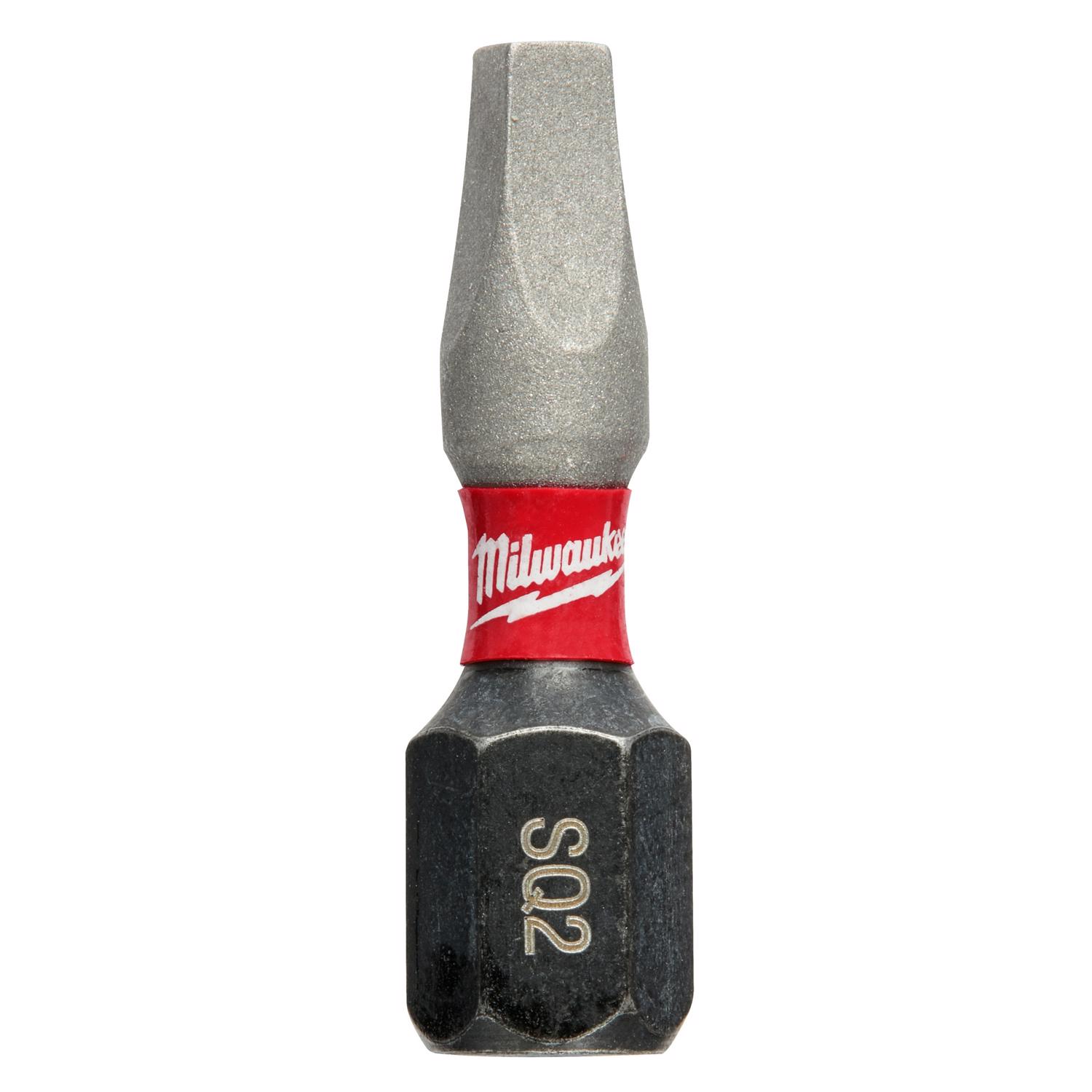 Milwaukee Shockwave Square Recess #2 X 1 in. L Impact Insert Bit Set Steel 10 pc - Mycitystee