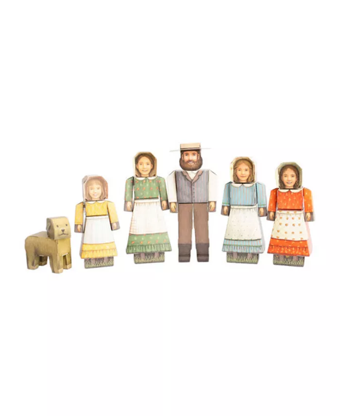 Cubles Little House on the Prairie Ingalls Family Set - Buildable STEM Toys - Mycitystee