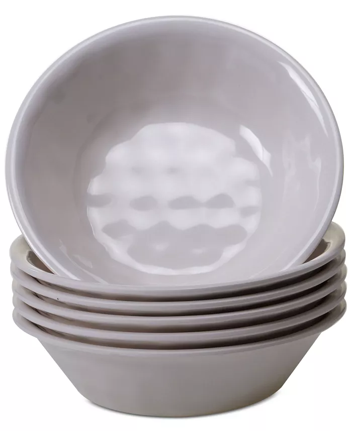 Certified International 6-Pc. Cream Melamine All-Purpose Bowl Set - Mycitystee