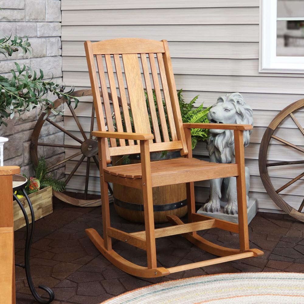 Ultimate Patio Meranti Wood Outdoor Rocking Chair - Mycitystee