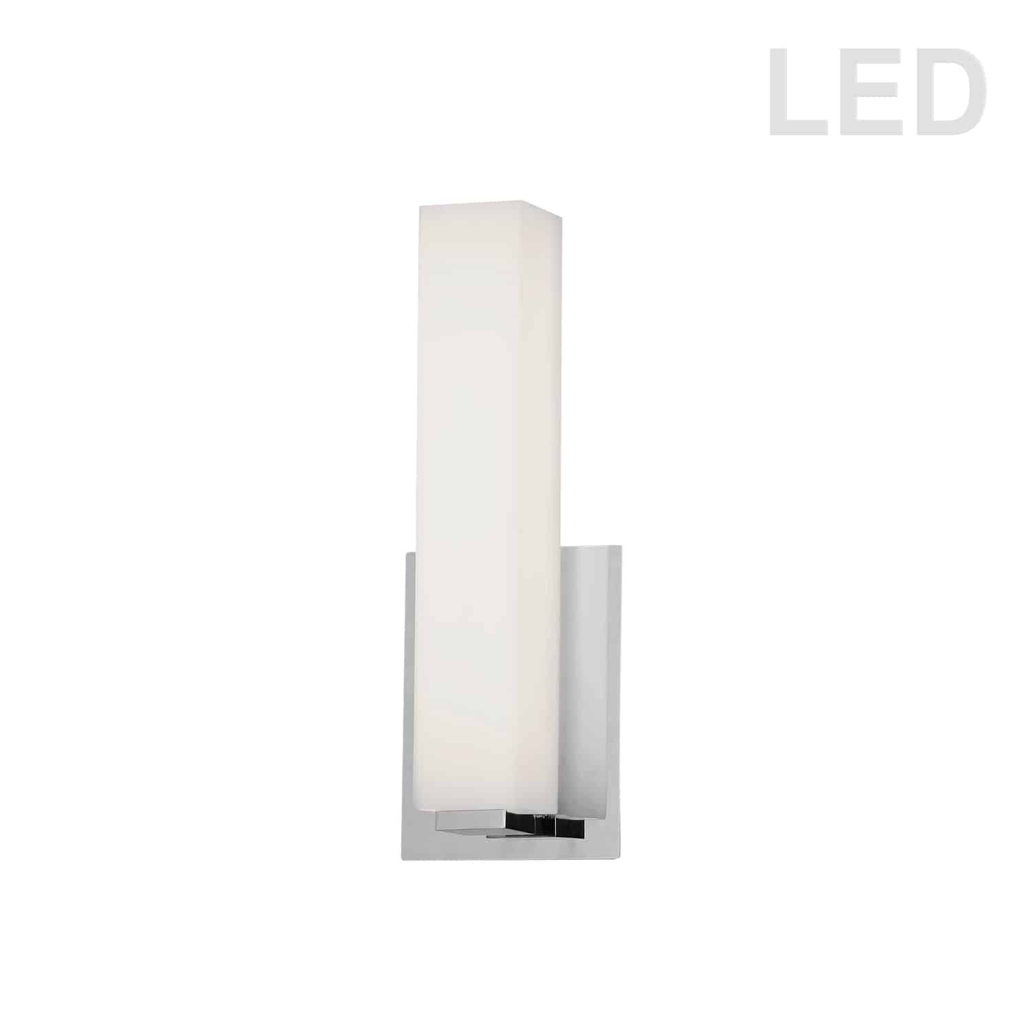 Dainolite 12W Contemporary Polished Chrome Luxury vanity lights Modern Bathroom Vanity Light Integrated LED - Mycitystee