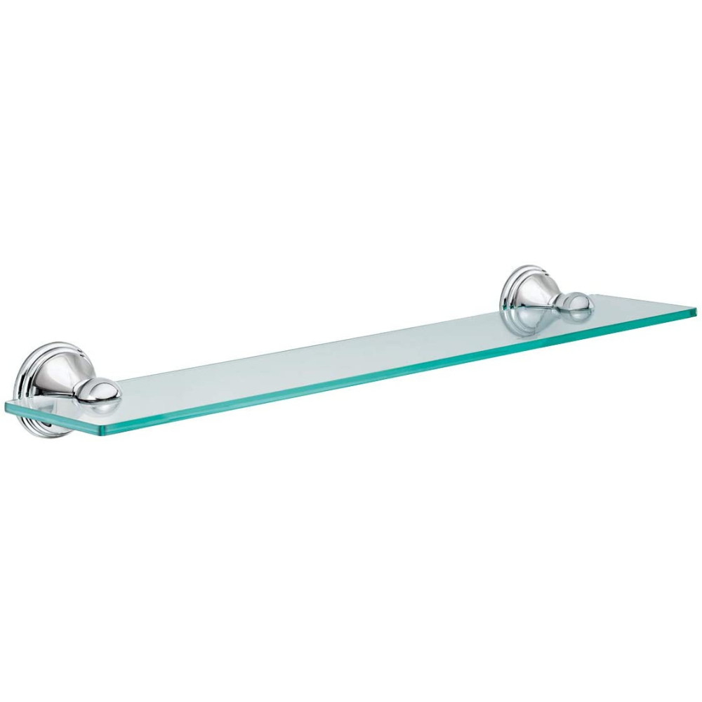 Moen Preston Collection Chrome Glass Vanity Shelf - Mycitystee