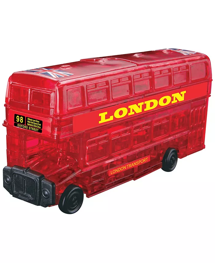 Areyougame 3D Crystal Puzzle - London Bus Red - 53 Piece - Mycitystee