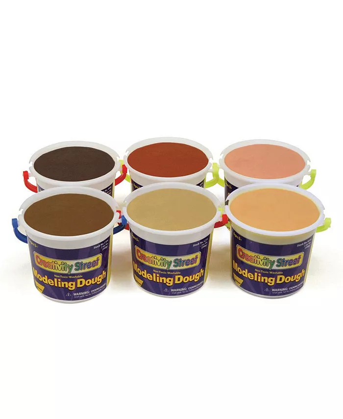 Kaplan Early Learning Multicultural Dough - Set of Six 1 lb. Tubs - Mycitystee