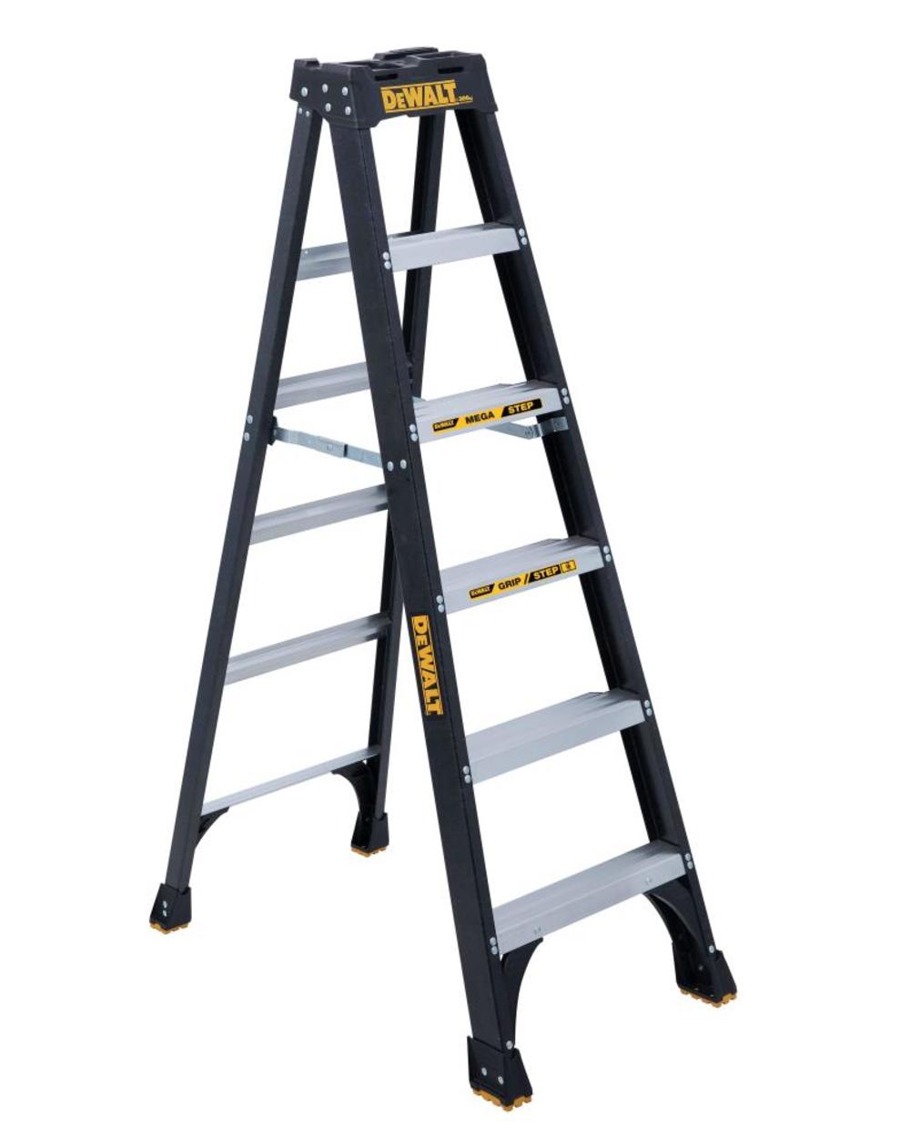 6' Fiberglass Step ladder 300lbs. - Mycitystee