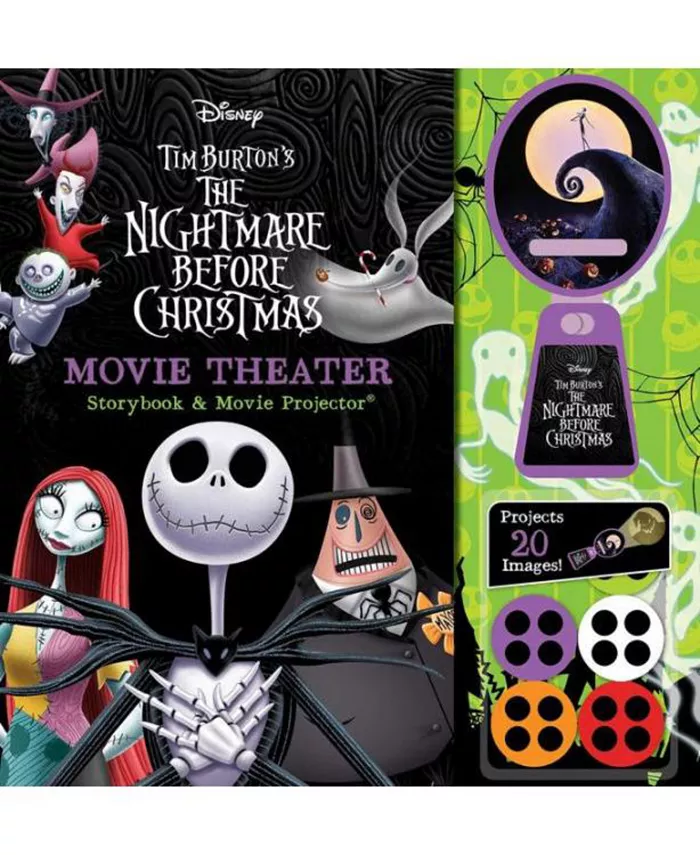 Barnes Noble Disney: The Nightmare Before Christmas Movie Theater Storybook and Projector by Editors of Studio Fun International - Mycitystee