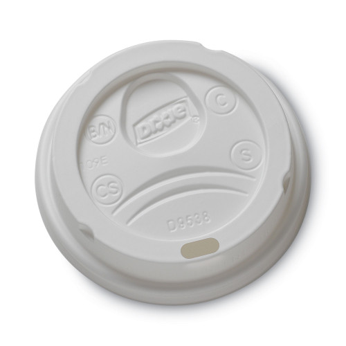 Dixie Drink-Thru Lid， Fits 8oz Hot Drink Cups， Fits 8 oz Cups， White， 1，000/Carton (9538DX) - Mycitystee
