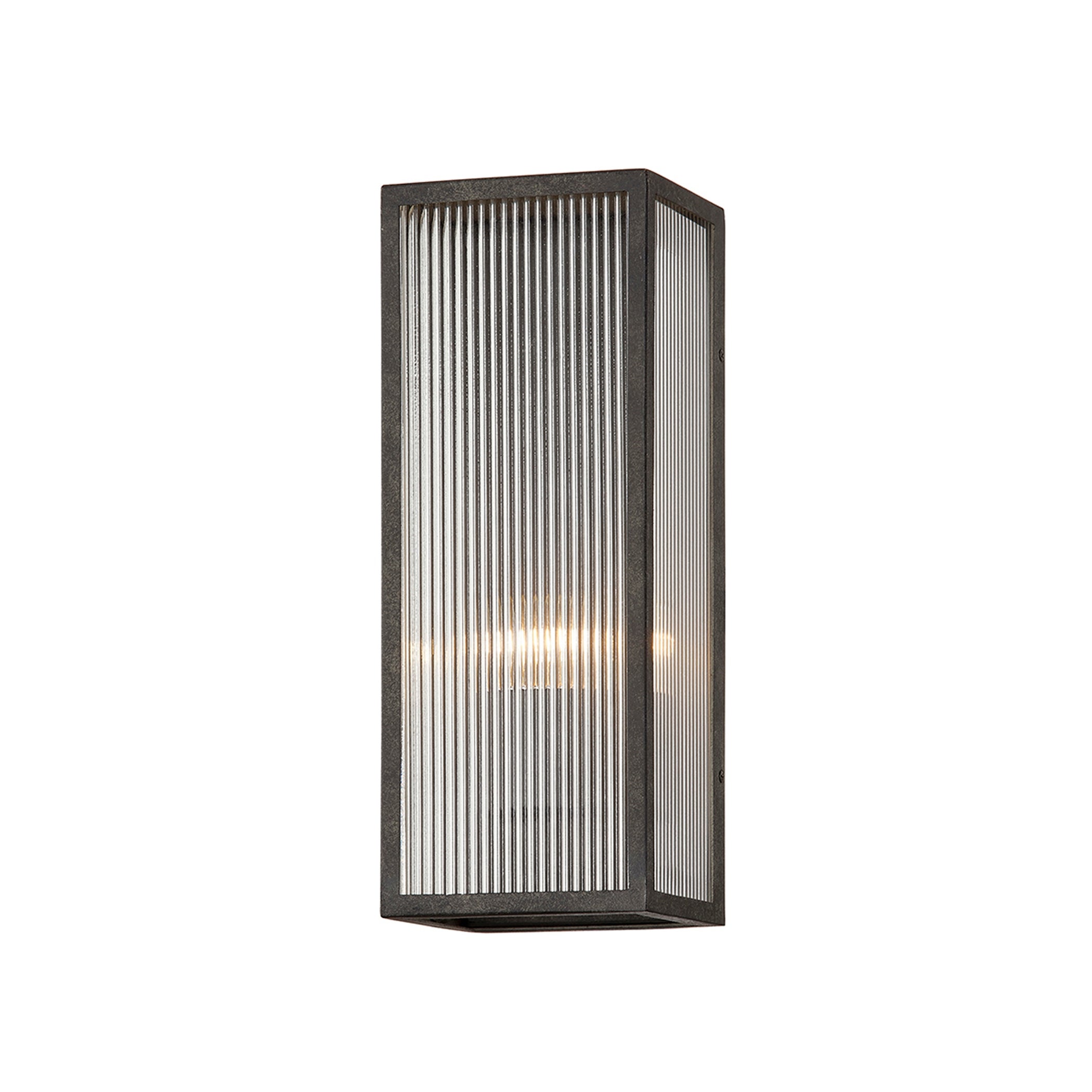 Troy Lighting Tisoni 1-light French Iron Wall Sconce with Clear Ribbed Glass - Mycitystee
