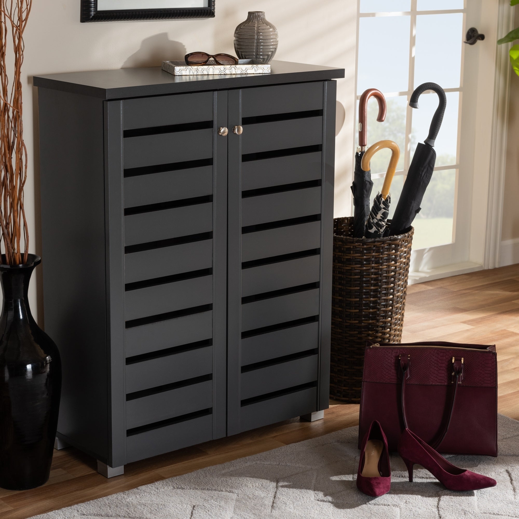 Contemporary Shoe Storage Cabinet - - 26396247 - Mycitystee
