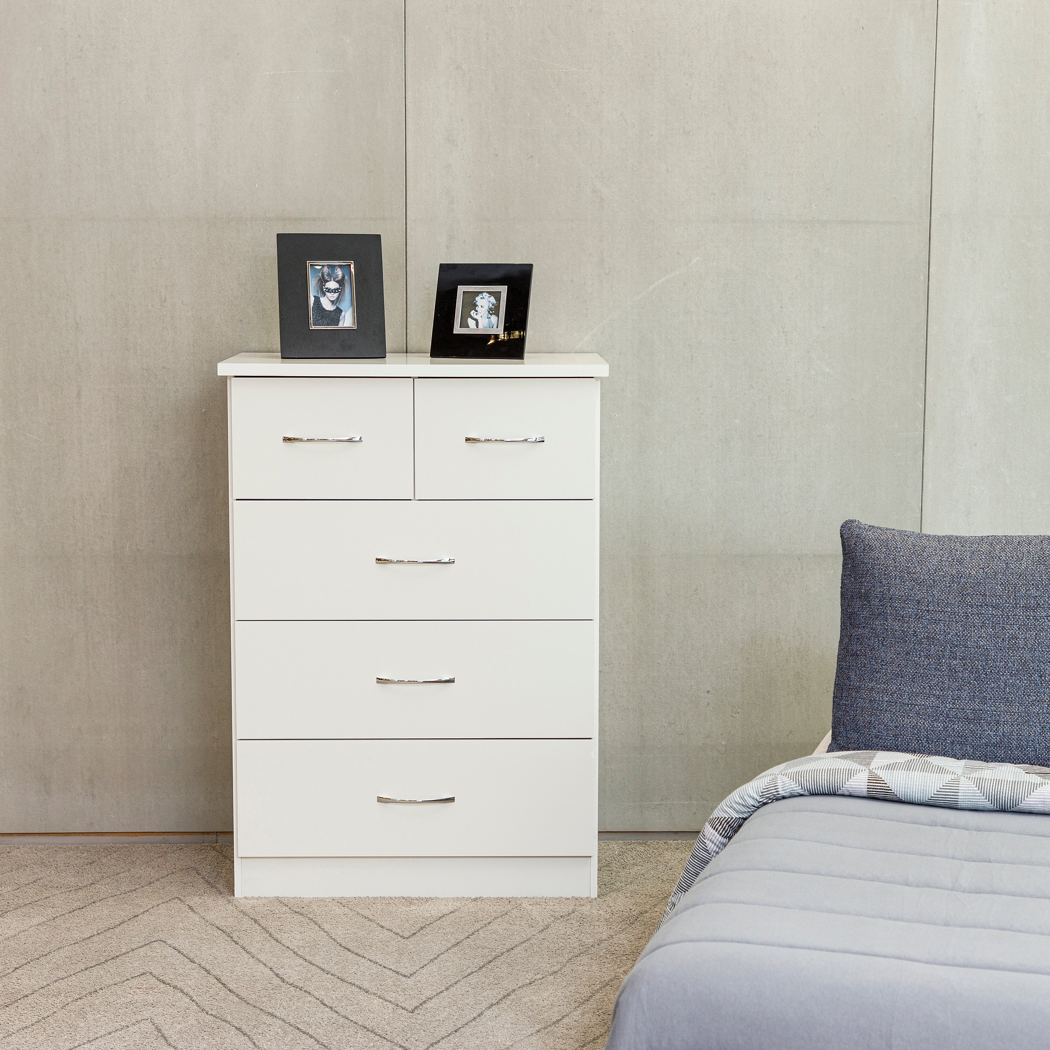 Herval Nevada 5 Drawer Chest - - 36094835 - Mycitystee