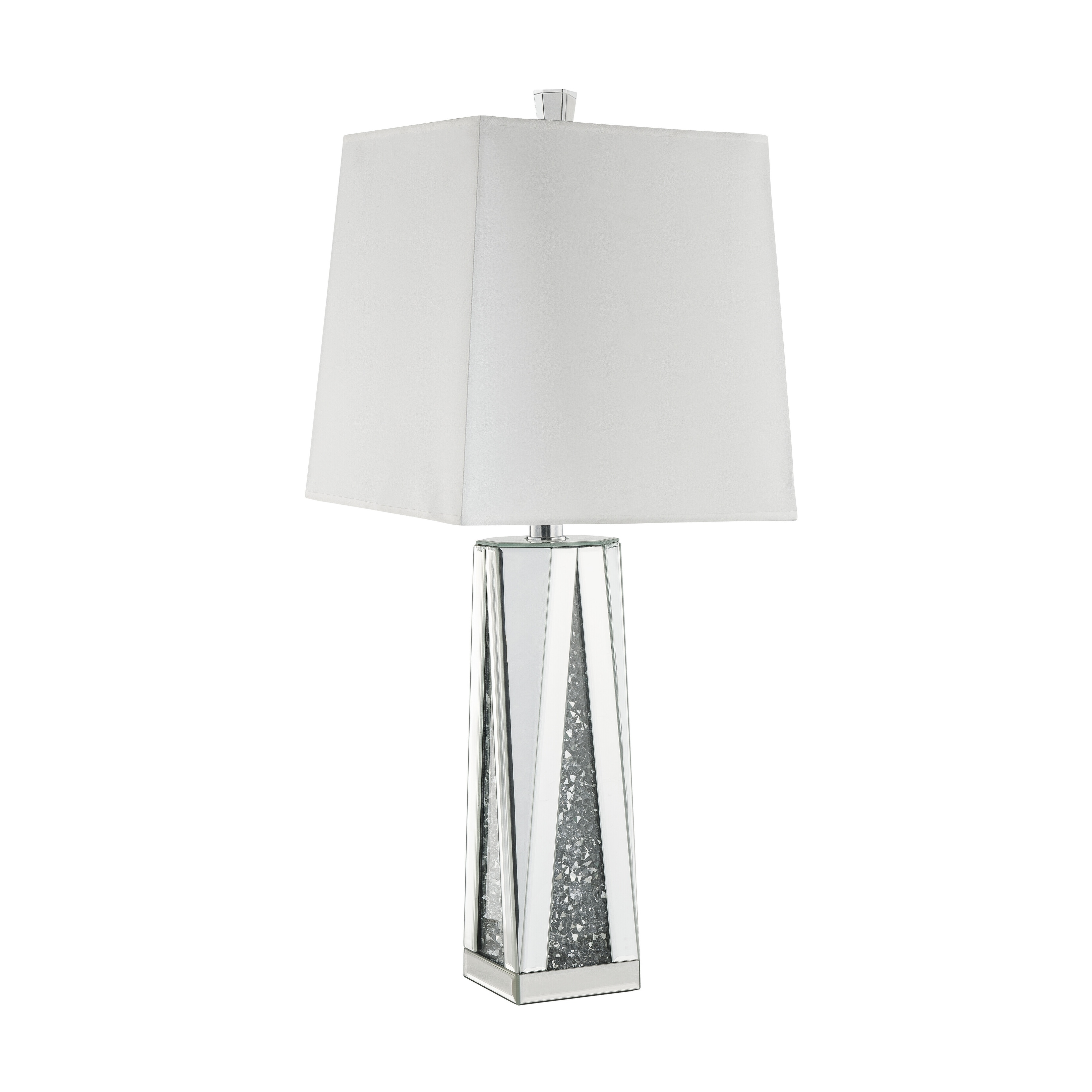 ACME Noralie Table Lamp in Mirrored and Faux Diamonds - Mycitystee