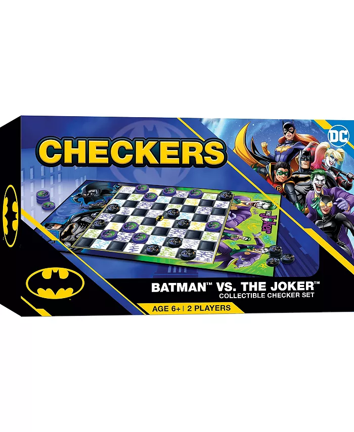 MasterPieces Puzzles Officially licensed Batman Checkers Board Game ages 6+ - Mycitystee