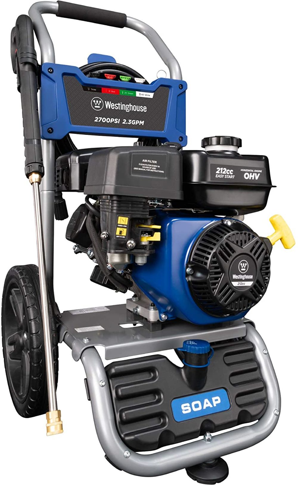 Westinghouse 2，700 PSI 2.3 GPM Gas Powered Cam Pump Pressure Washer with Quick Connect Tips - Mycitystee