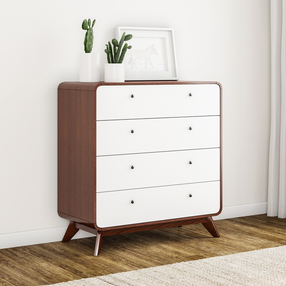 Carson Carrington Hafnarfijorour Mid-century Modern 4-drawer Chest - - 19665308 - Mycitystee