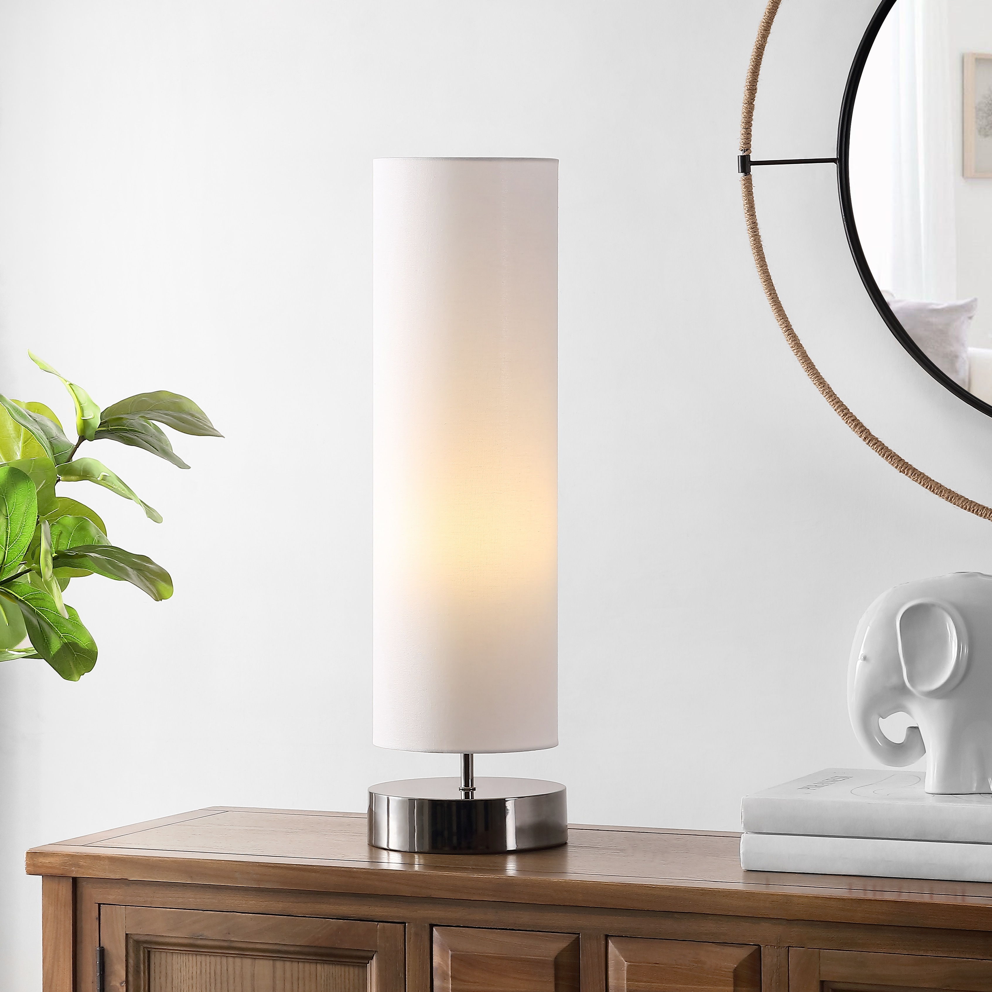 SAFAVIEH Lighting Wick White 26-inch LED Table Lamp - 7.5