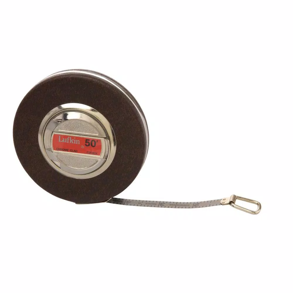 Lufkin 3/8 in. x 50 ft. Anchor Chrome Clad Tape Measure and#8211; XDC Depot - Mycitystee