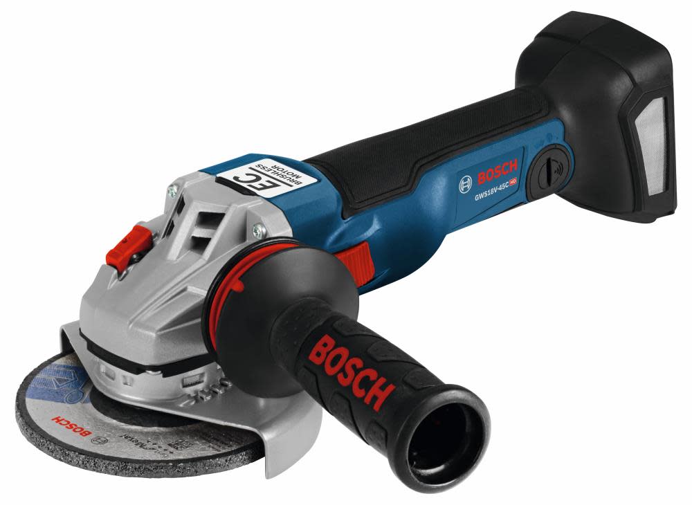 Bosch 18 V EC Brushless Connected-Ready 4-1/2 In. Angle Grinder (Bare Tool) GWS18V-45CN from Bosch - Mycitystee