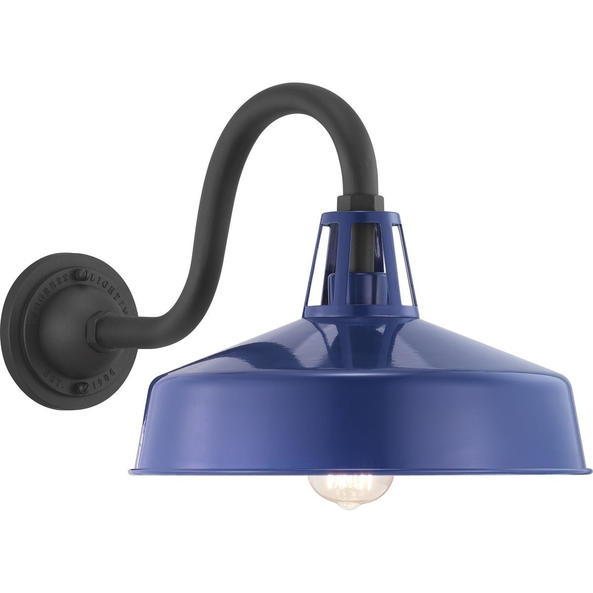 Cedar Springs 1-Light Navy Farmhouse Outdoor Wall Lantern Light - Mycitystee
