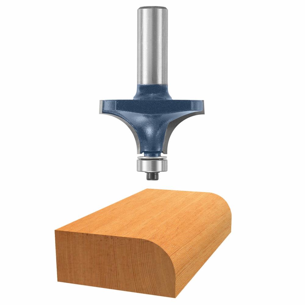 Bosch 1/2 In. x 11/16 In. Carbide Tipped Roundover Bit 85595M from Bosch - Mycitystee