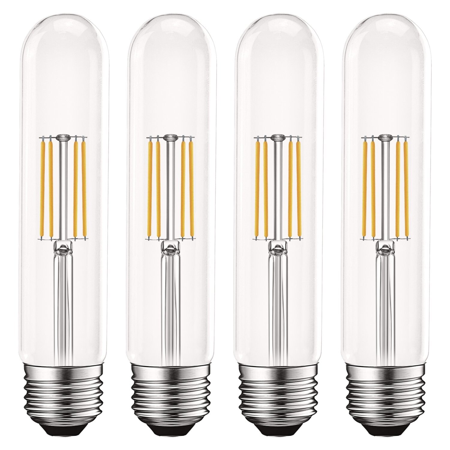 Luxrite Edison T9 LED Tube Light Bulbs 60W Equivalent 3000K Soft White 550 Lumens Dimmable 5W UL Listed E26 4 Pack - Mycitystee