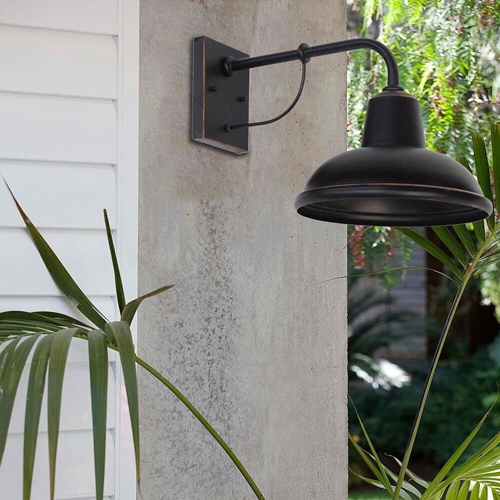 Tan 1 Light Exterior Lighting in Oil Rubbed Bronze Oil Rubbed Bronze Finish - Oil Rubbed Bronze Shopping - The Best Deals on Outdoor Barn Lights | 385 - Mycitystee
