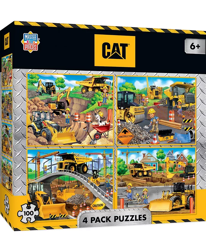MasterPieces Puzzles Caterpillar - 4 Pack - 100 Piece Kids Jigsaw Puzzle - Mycitystee