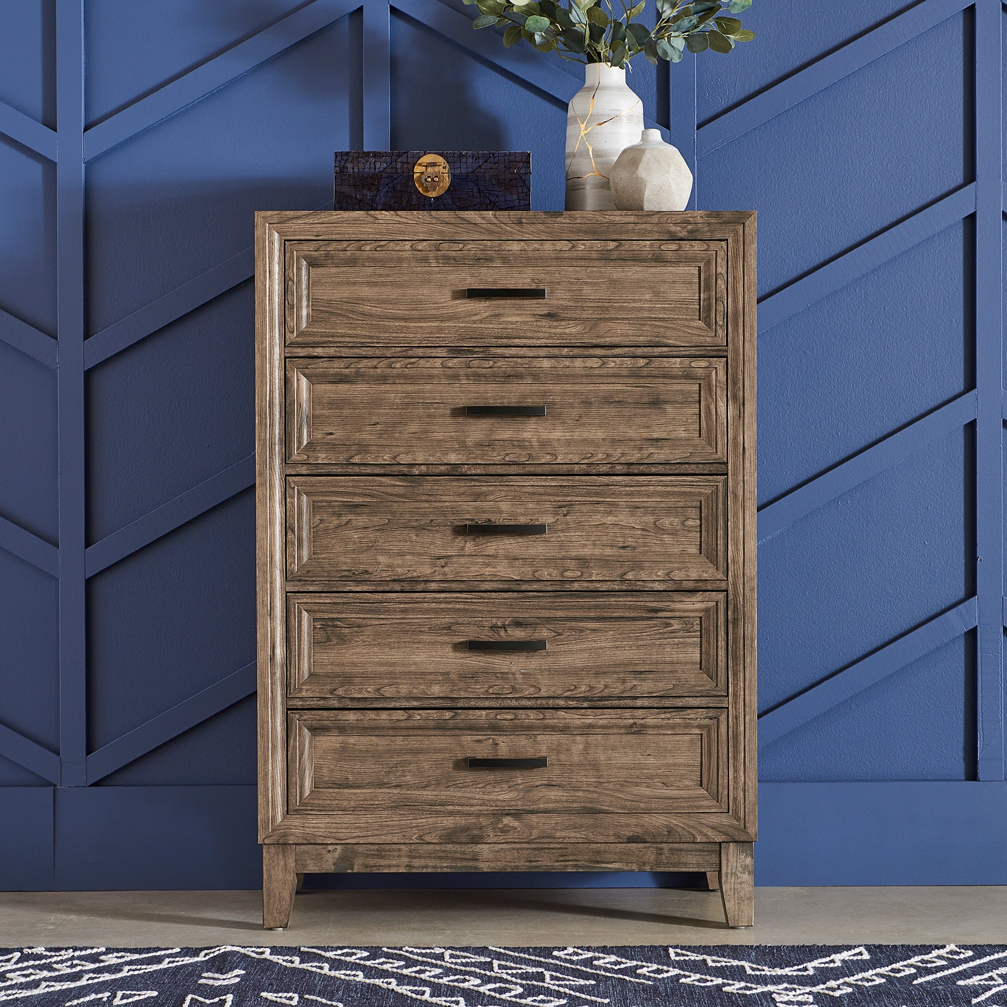 Ridgecrest Cobblestone 5 Drawer Chest - - 30826649 - Mycitystee