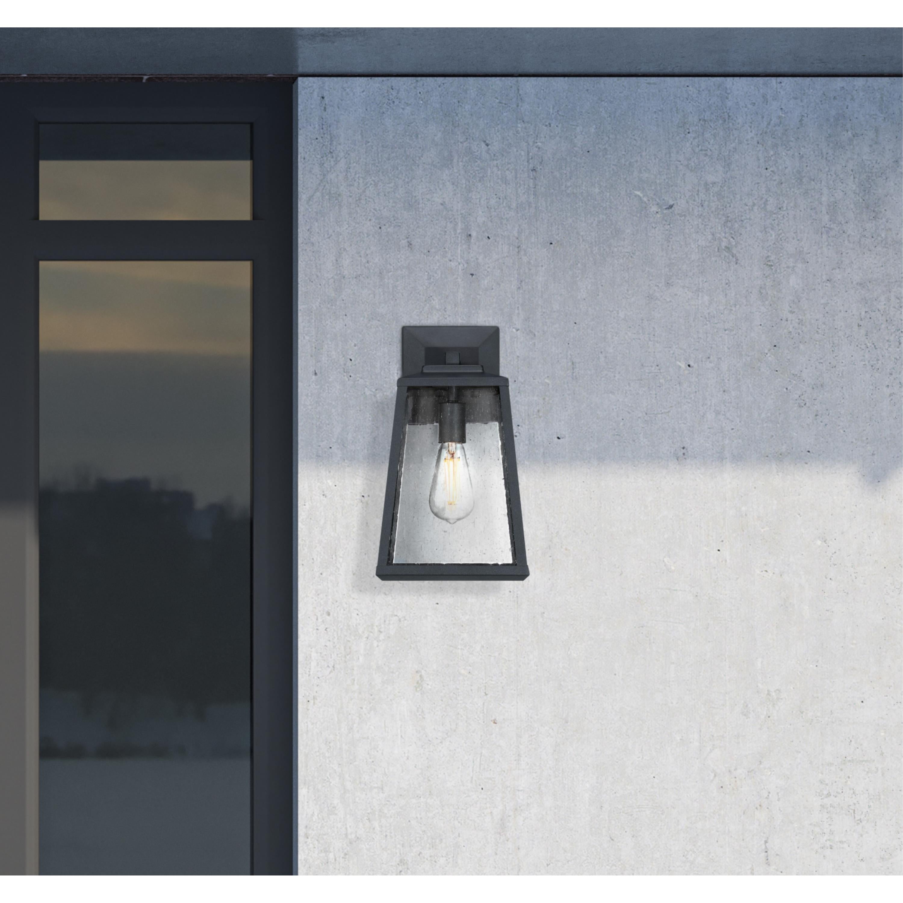 Westinghouse Lighting Ashdale One-Light Outdoor Wall Fixture， Textured Black Finish with Clear Seeded Glass Shopping - The Best Deals on Outdoor Wall - Mycitystee