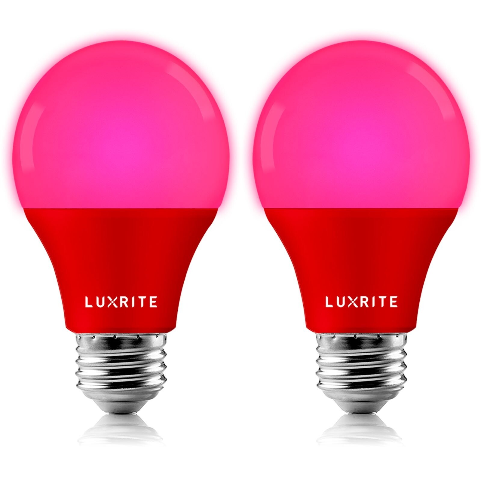 Luxrite A19 Yellow LED Bug Light Bulbs 8W Non-Dimmable UL Listed E26 Indoor Outdoor Porch Deck Home Lighting 2 Pack - Mycitystee