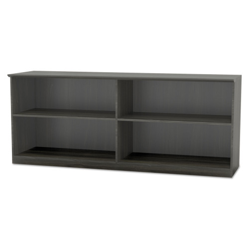Safco Medina Series Low Wall Cabinet with Doors， 72w x 20d x 29.5h， Gray Steel， Box1 (MVLCCLGS) - Mycitystee