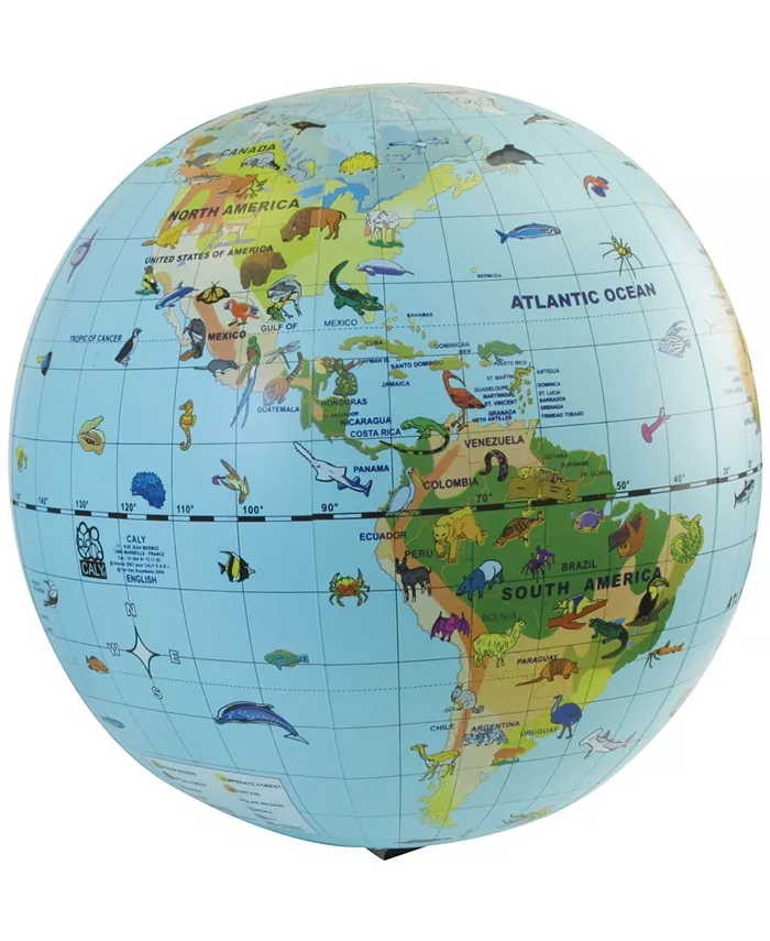 Tedco Toys Animal Quest Giant Inflatable Globe and Game - Mycitystee