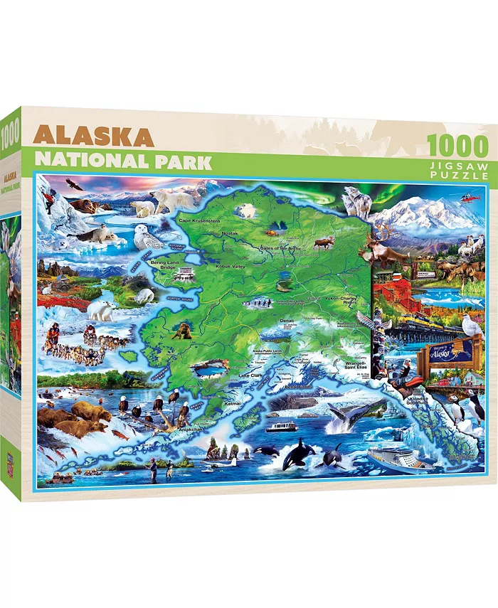 MasterPieces Puzzles MasterPieces 1000 Piece Puzzle - Alaska National Park - Mycitystee