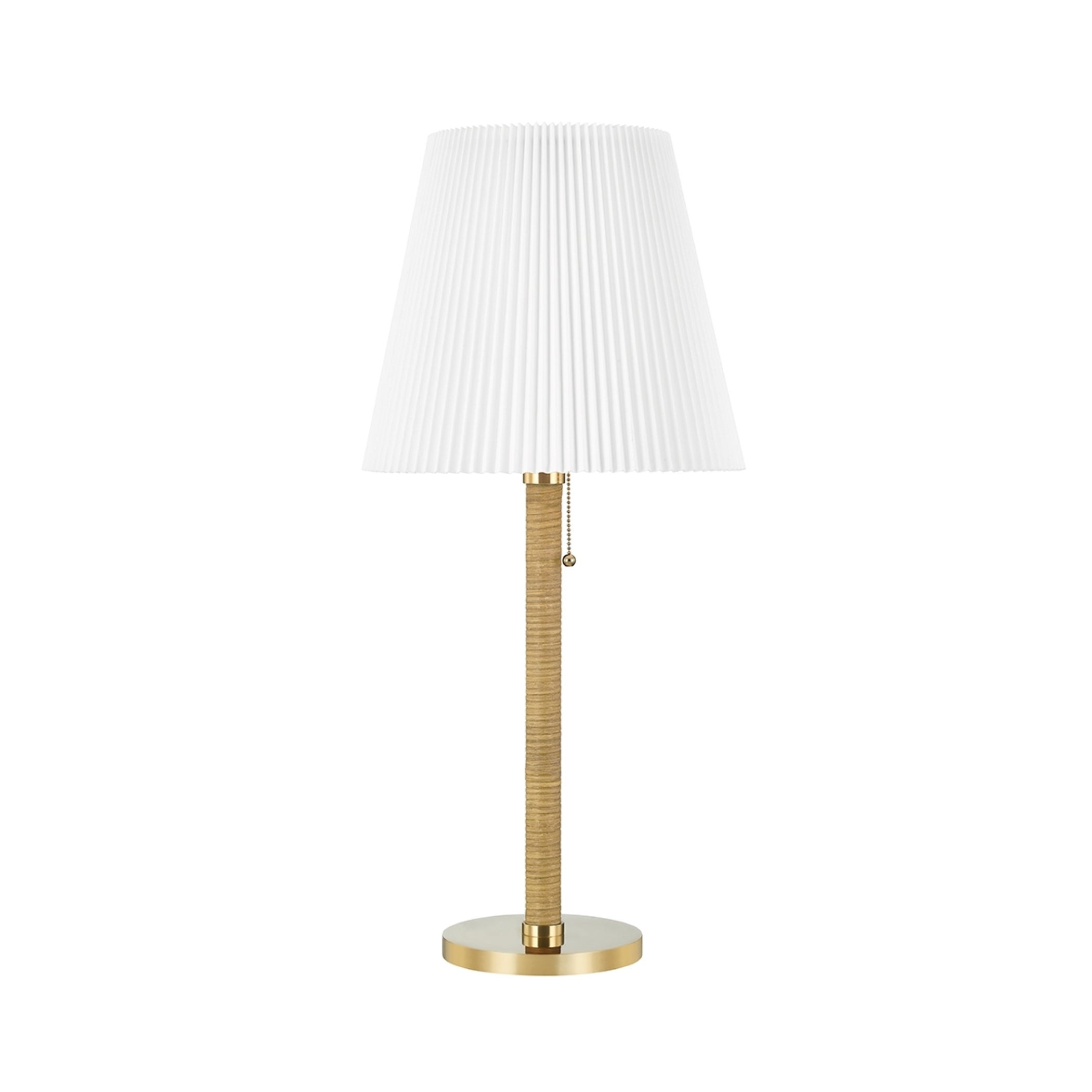 Dorset 1-Light Table Lamp by Mark D. Sikes with Cream Shade - Mycitystee