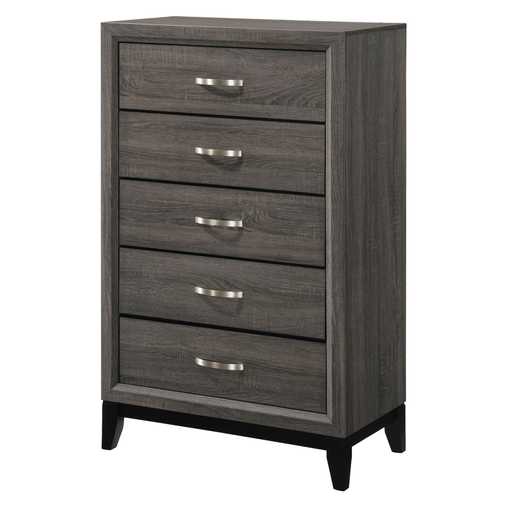 Coaster Furniture Watson Grey Oak and Black 5-drawer Chest - - 25859836 - Mycitystee