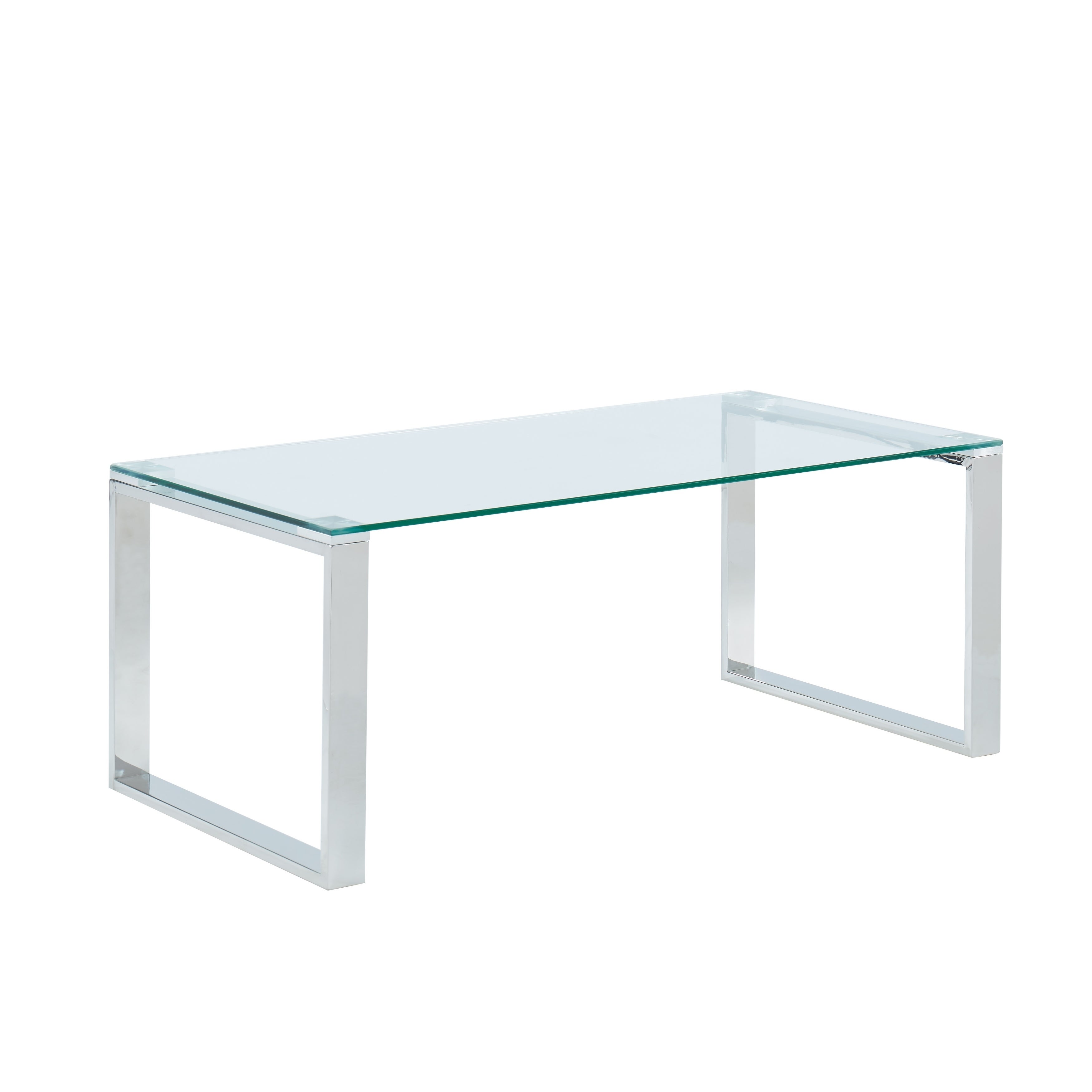 Glass/Chrome Coffee Table - Mycitystee