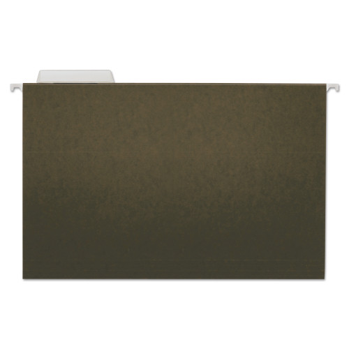 Universal Hanging File Folders， Legal Size， 1/3-Cut Tab， Standard Green， 25/Box (14213) - Mycitystee