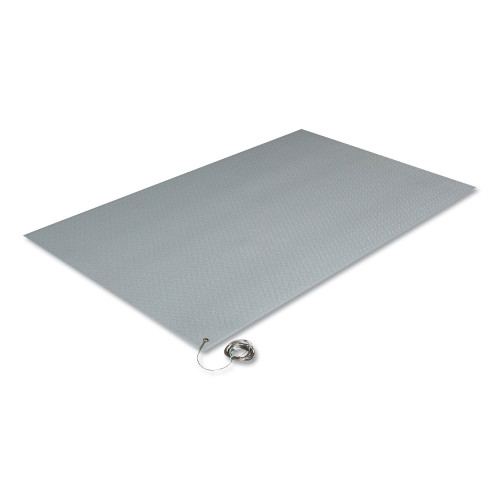 Crown Mats Mats Mats Antistatic Comfort-King Mat， Sponge， 24 x 60， Steel Gray (ZC0025GY) - Mycitystee