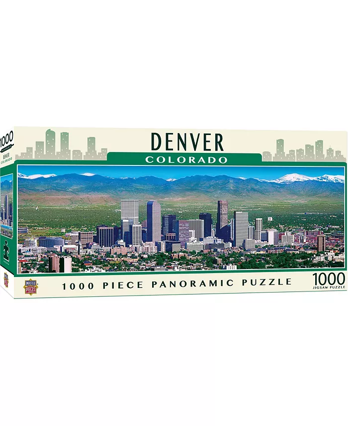 MasterPieces Puzzles American Vista Panoramic - Denver 1000 Piece Puzzle - Mycitystee
