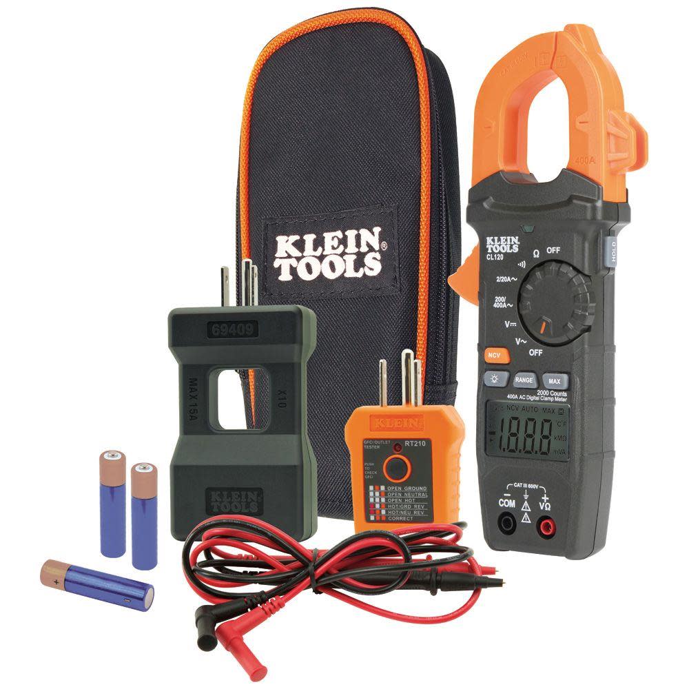 Klein Tools Clamp Meter Electrical Test Kit CL120KIT from Klein Tools - Mycitystee