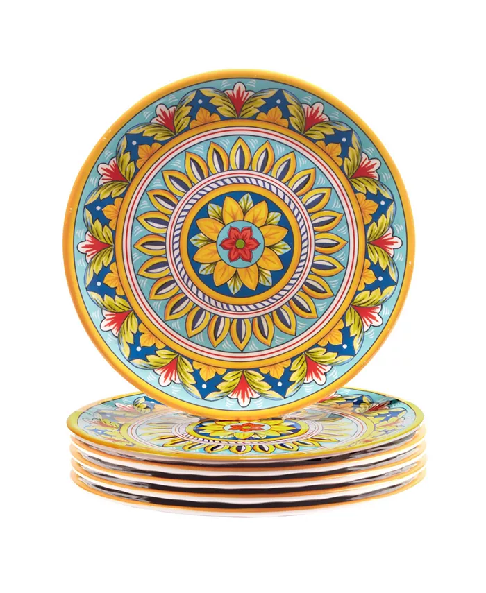 Certified International Palermo Melamine Salad Plate， Set of 6 - Mycitystee