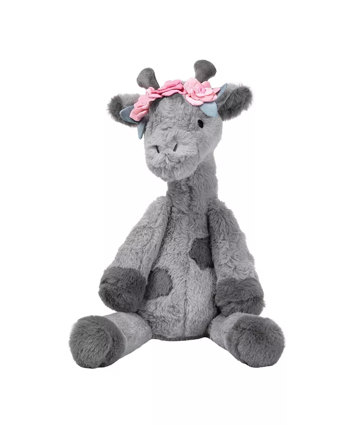 Lambs Ivy Giraffe and a Half Gray Plush Stuffed Animal Toy - Skylar - Mycitystee