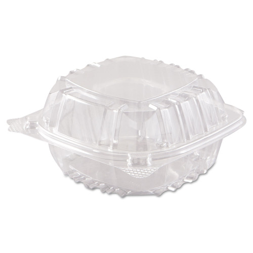 Dart ClearSeal Hinged-Lid Plastic Containers， 5.8 x 6 x 3， Clear， Plastic， 125/Pack， 4 Packs/Carton (C57PST1) - Mycitystee