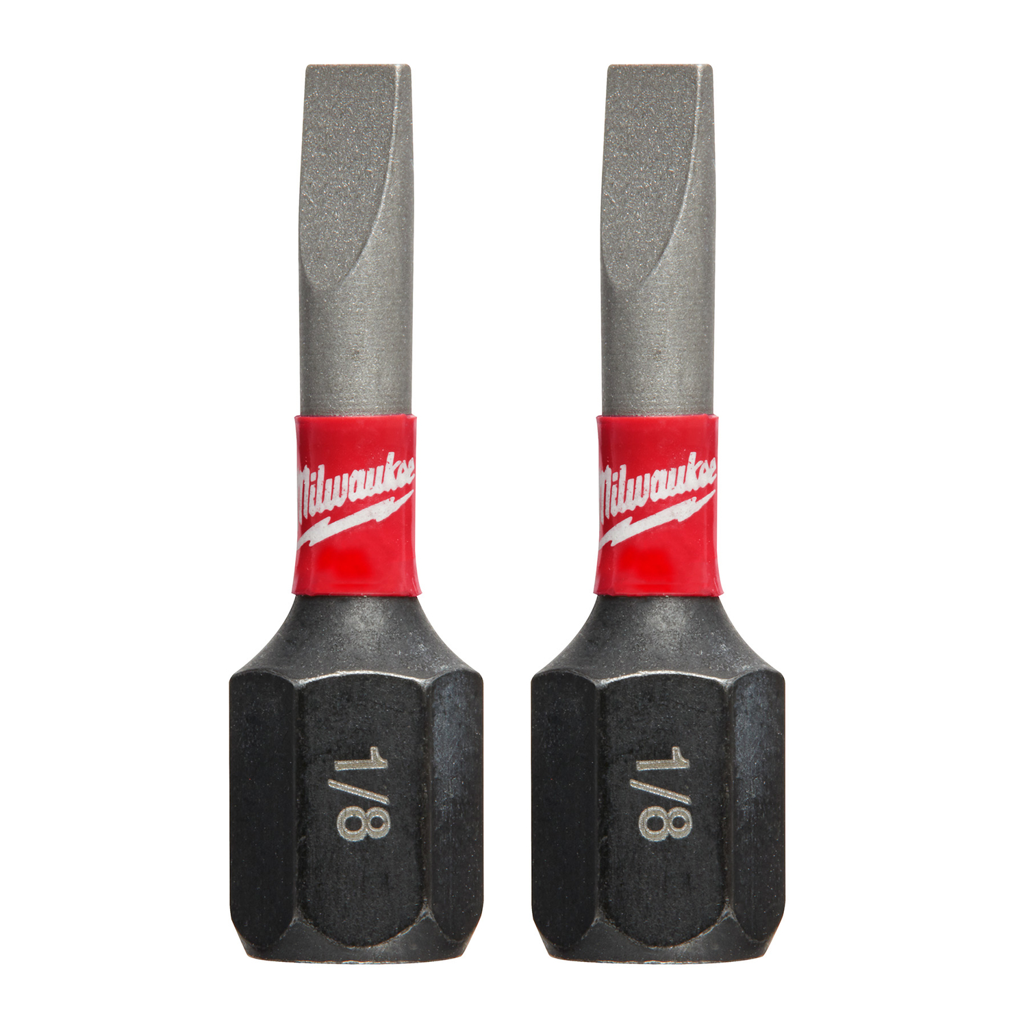 Milwaukee Shockwave Slotted 1/8 in. X 1 in. L Insert Bit Steel 2 pc - Mycitystee