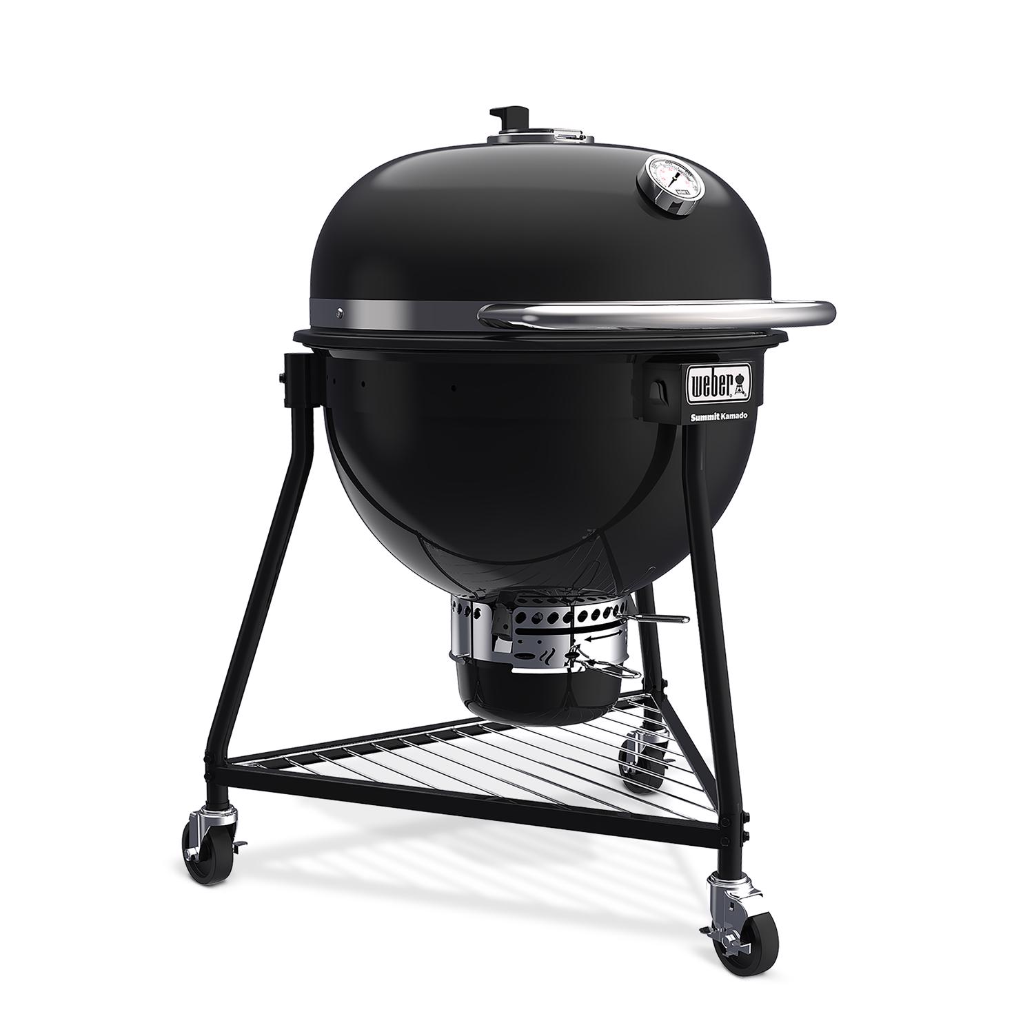 Weber 24 in. Summit E6 Charcoal Kamado Grill and Smoker Black - Mycitystee