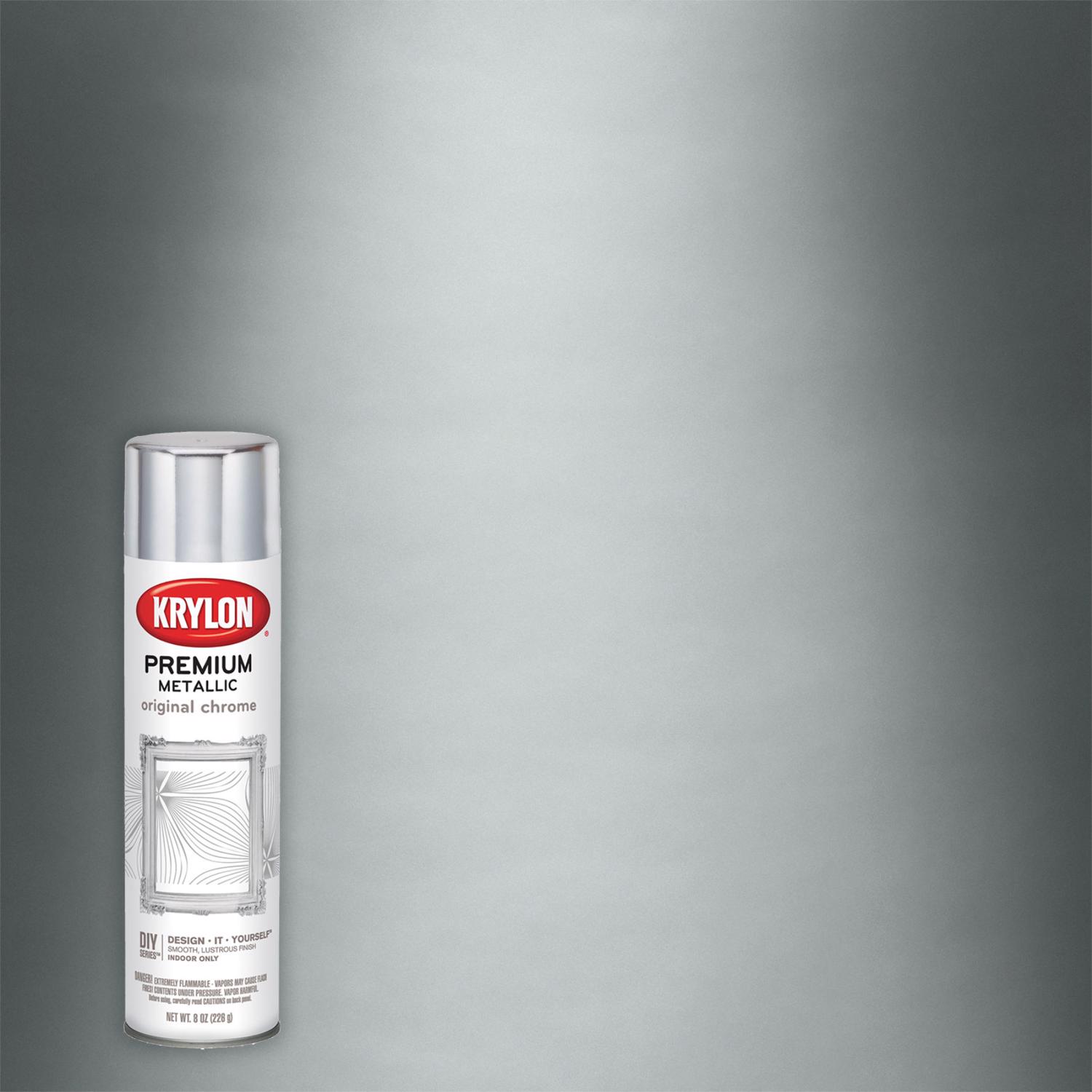 Krylon Premium Original Chrome Metallic Spray Paint 8 oz - Mycitystee