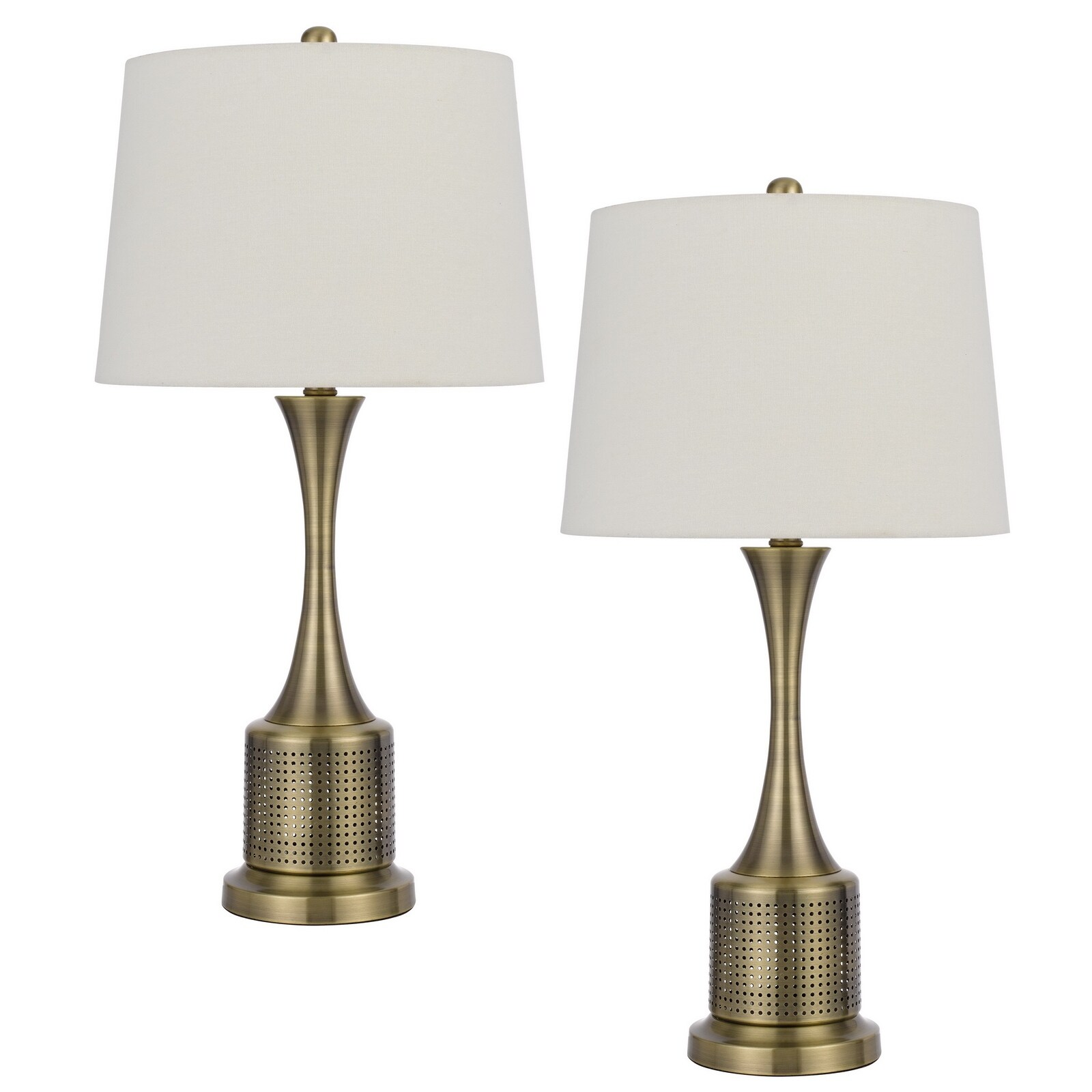 100W Toccoa metal table lamp. Priced and sold as pairs - Mycitystee