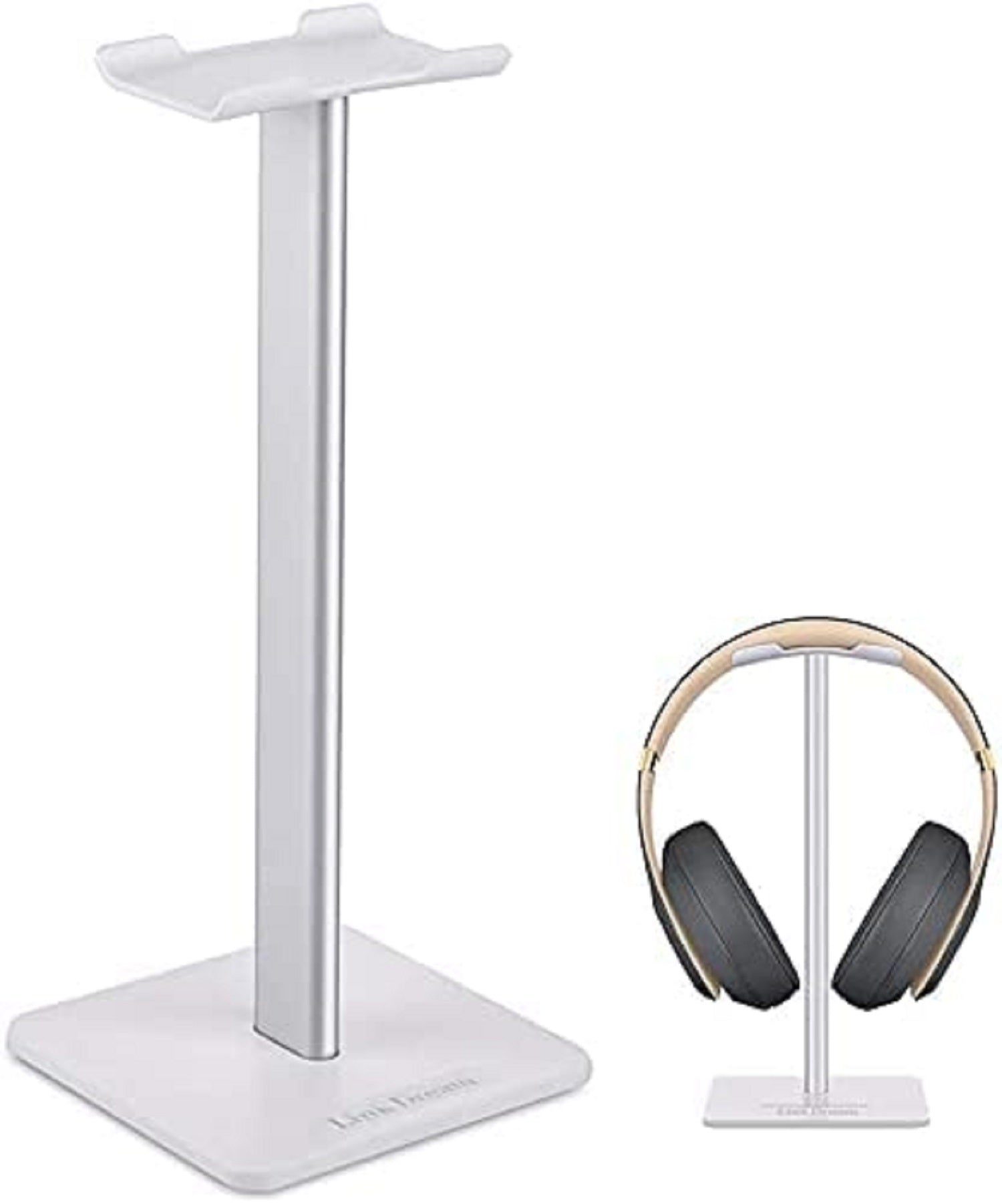 5 Core Headphone Stand White | Headset Holder Earphone Stand with Aluminum Supporting Bar Flexible Headrest| Durable Solid Base for All Headphones Siz - Mycitystee