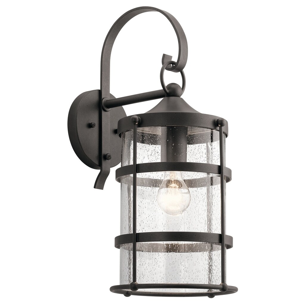 Kichler Lighting Mill Lane Collection 1-light Anvil Iron Outdoor Wall Lantern Shopping - The Best Deals on Outdoor Wall Lanterns | 25555234 - Mycitystee